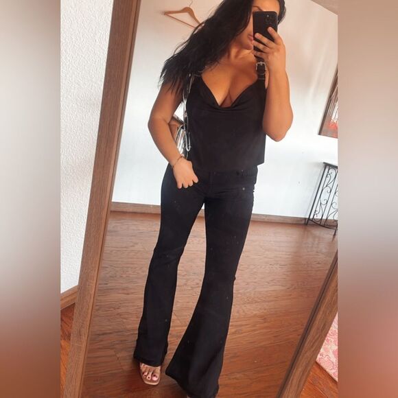 Black flared jeans - Picture 1 of 11